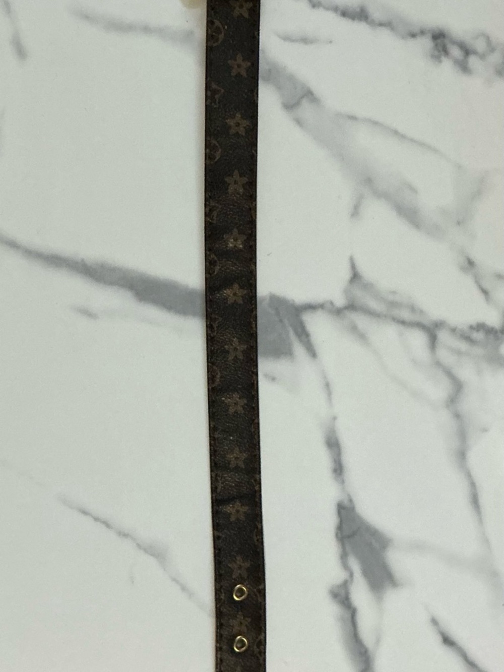 Brown Monogram Dog Collar